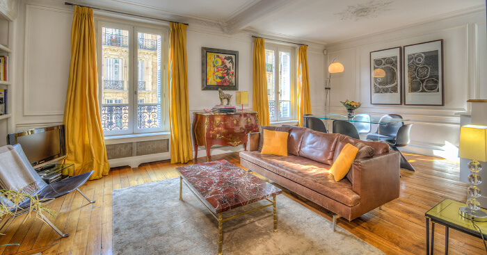 A gorgeous hotel room in Paris