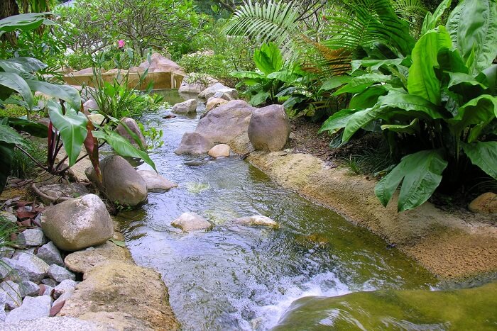 You can laze around the Saraca Stream