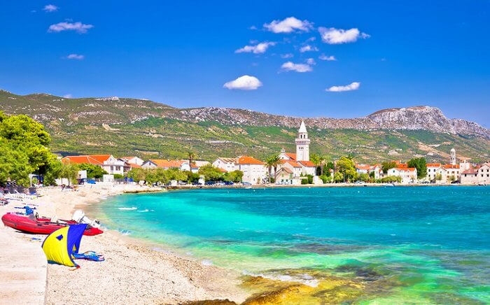 beautiful view of coast in split