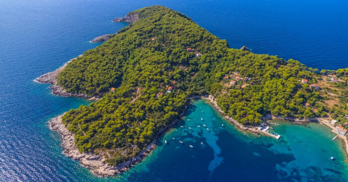 An island near Dubrovnik