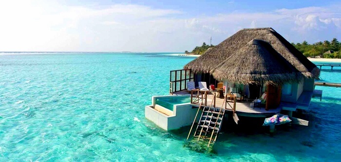 water villa in the resort