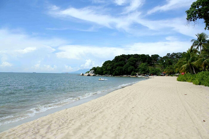 gorgeous white sand beach