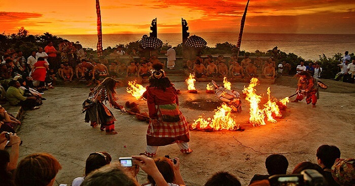 Kecak dance in uluwatu temple
