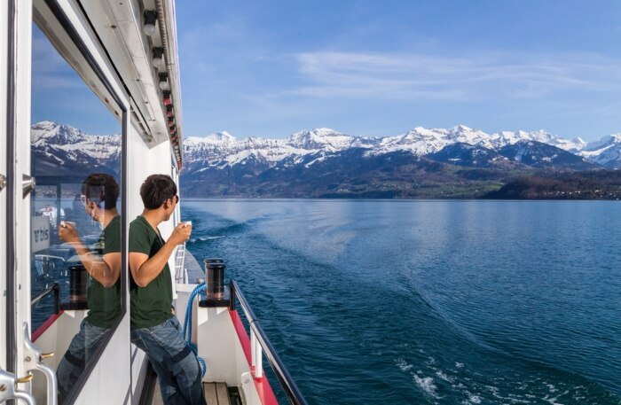 Lake Thun Cruise View