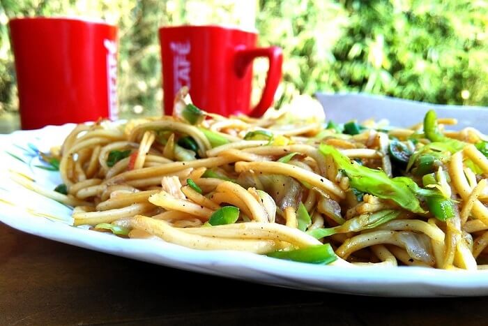 Noodles with Iced Coffee