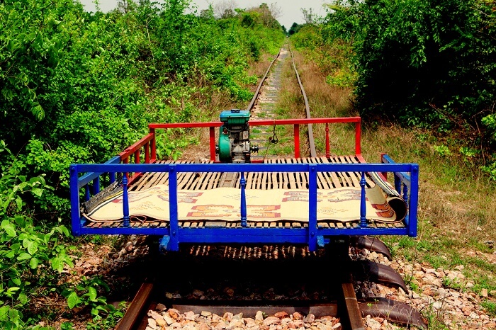 bamboo train