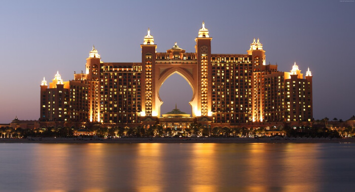 The Atlantis Palm Hotel in Dubai