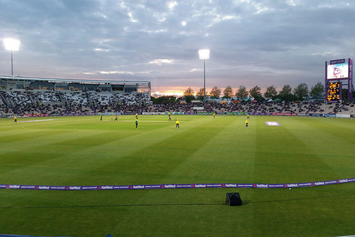 Cricket stadium view