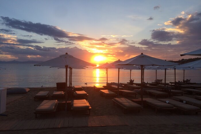 sunset at beach