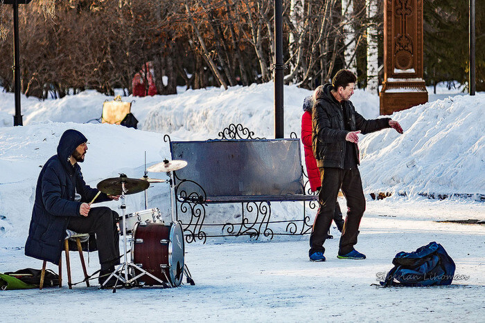 Street Parties in snow