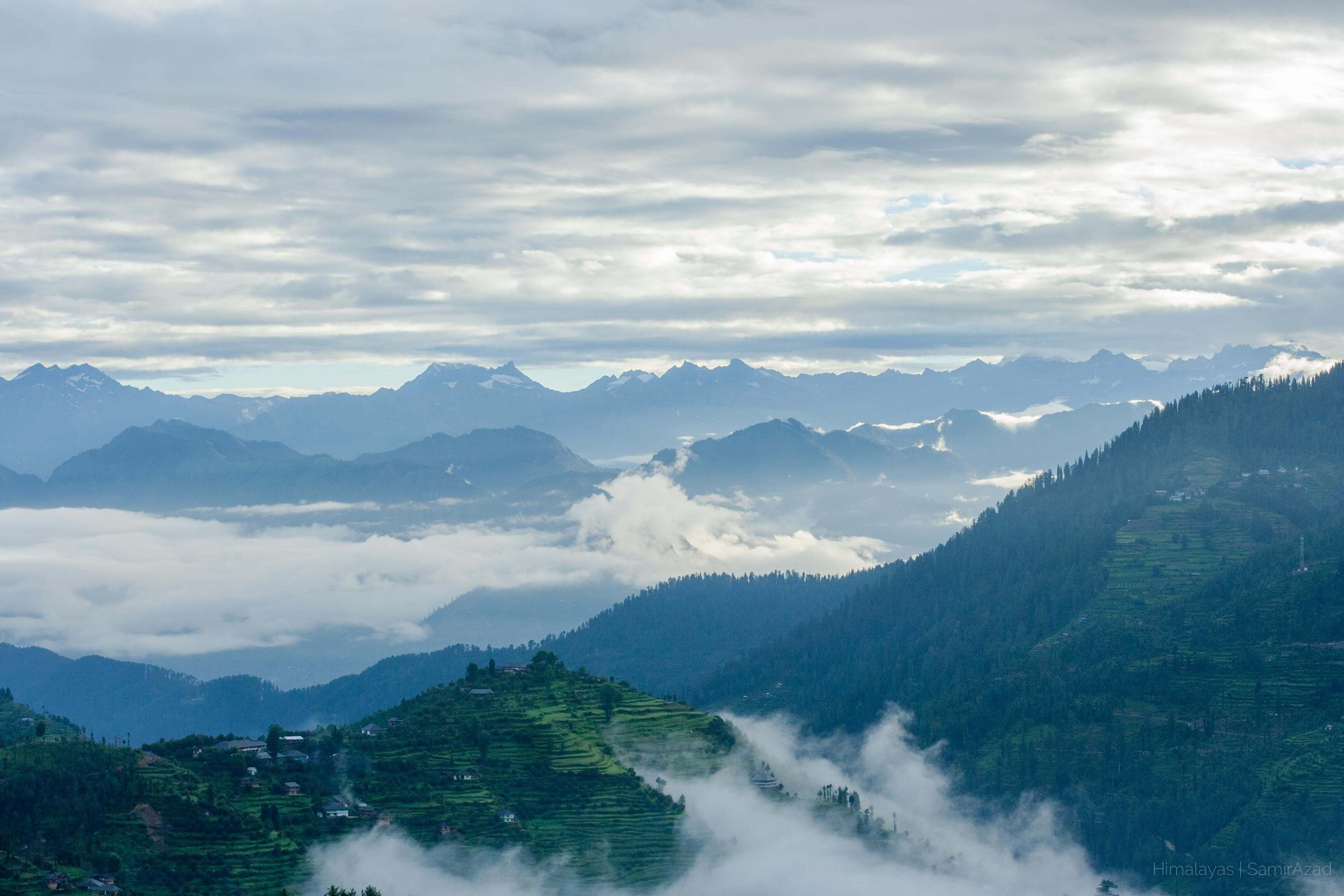 misty mountains