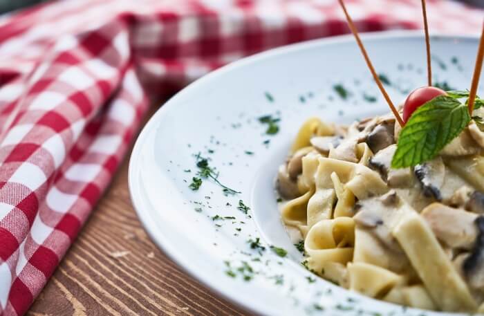 Italian Food Pasta Dough Plate
