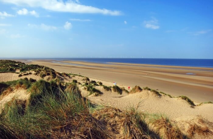 Formby Beach in liverpool