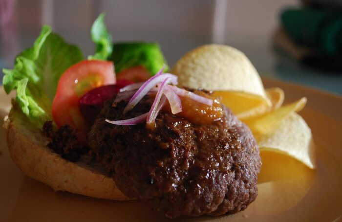 Hamburger With Beetroot