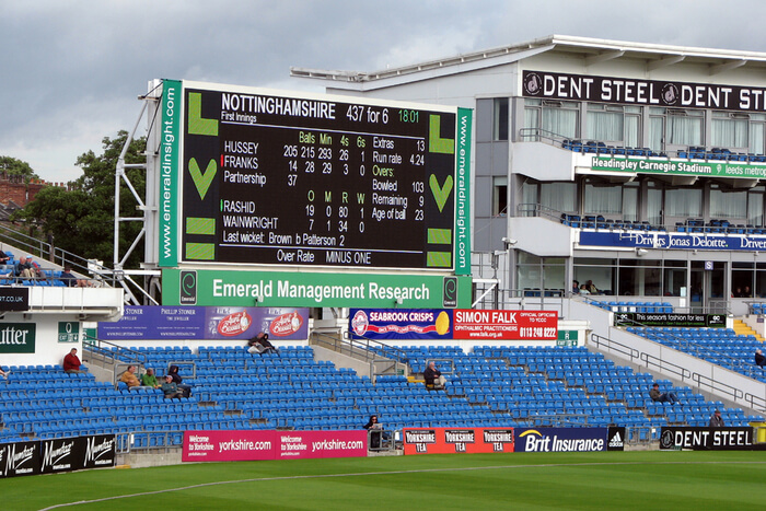 Cricket stadium stands