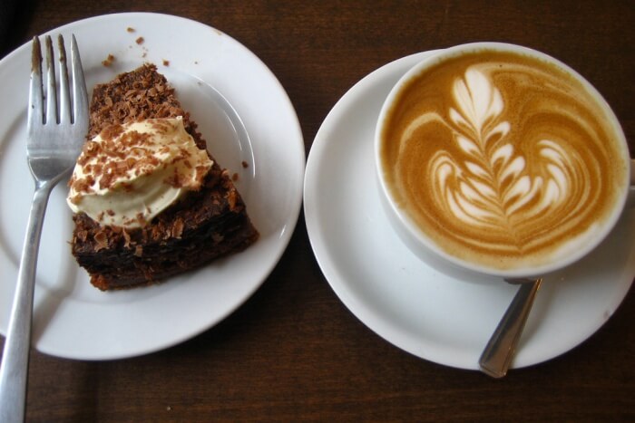 Cake and coffee