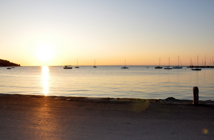 sunset at beach