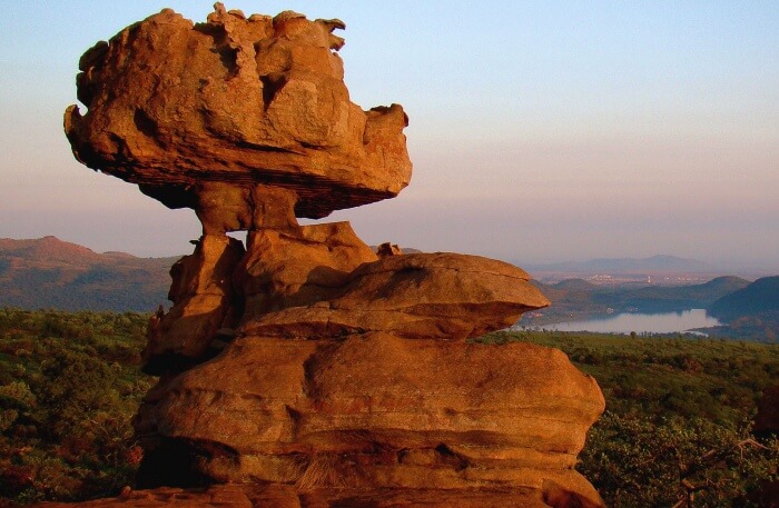 Beautiful nature rock