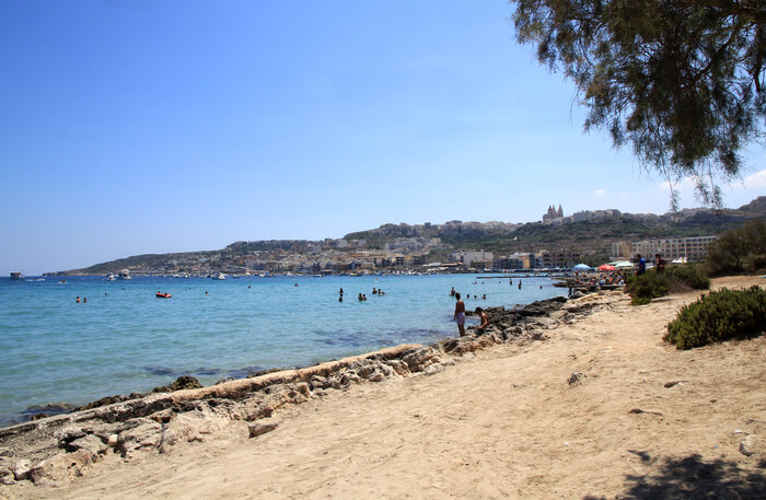 Mellieha Bay In Malta