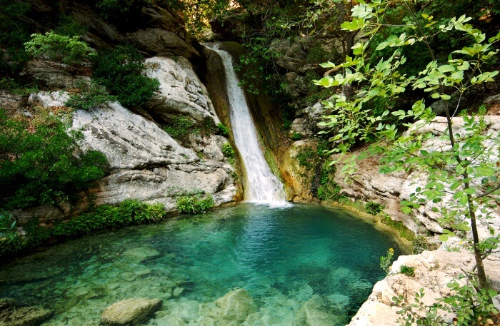 Polylimnio Waterfalls