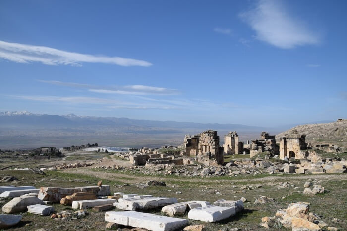 Ruin Pamukkale City Hierapolis Of Phrygia Ancient
