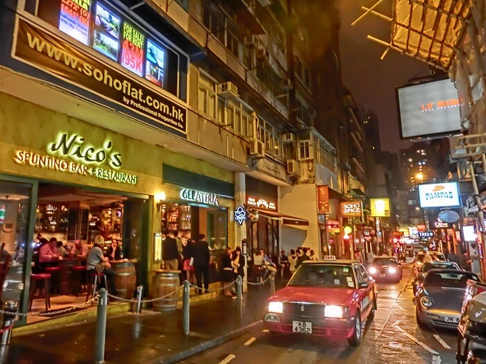 soho district in hong kong
