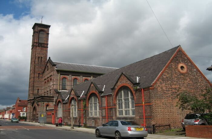 Front view of St. Bridget’s Church