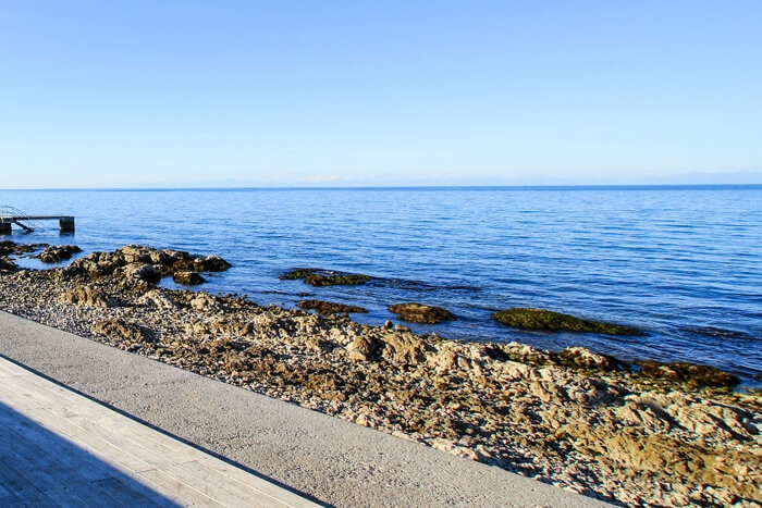 Svetilnik Beach in Slovenia