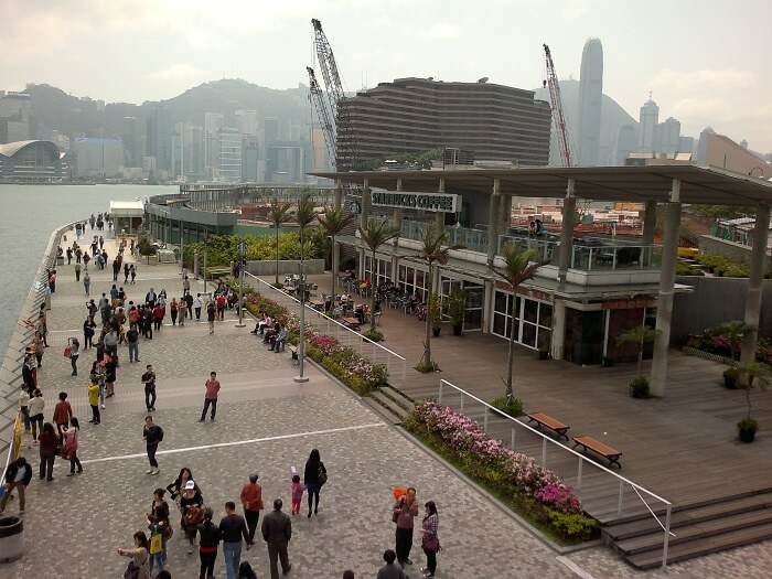 skyline form Tsim Sha Tsui promenade
