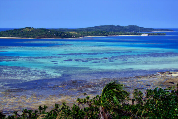 Small island and sea water