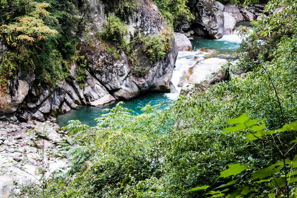 a gorge in mountains