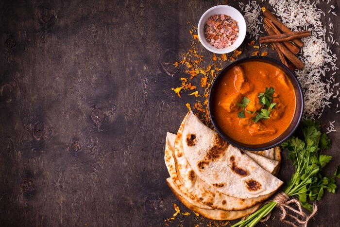curry and breads