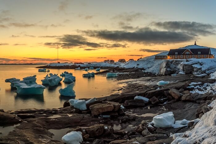 beautiful beach view in Greenland
