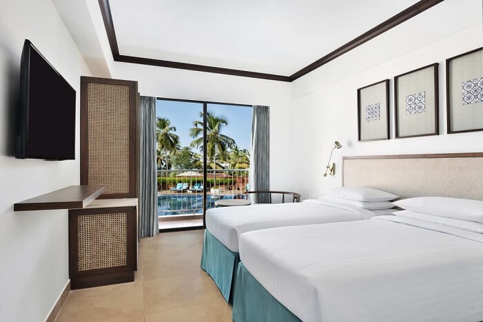 room view of the famous hotel in Goa
