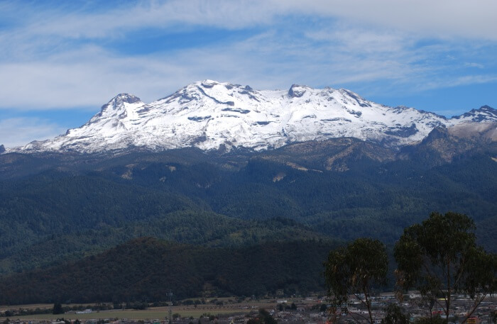 Snow mountain view