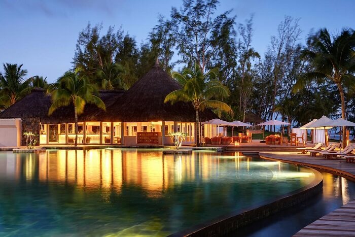 view of the resort in Mauritius