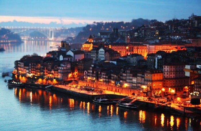 Porto view at night