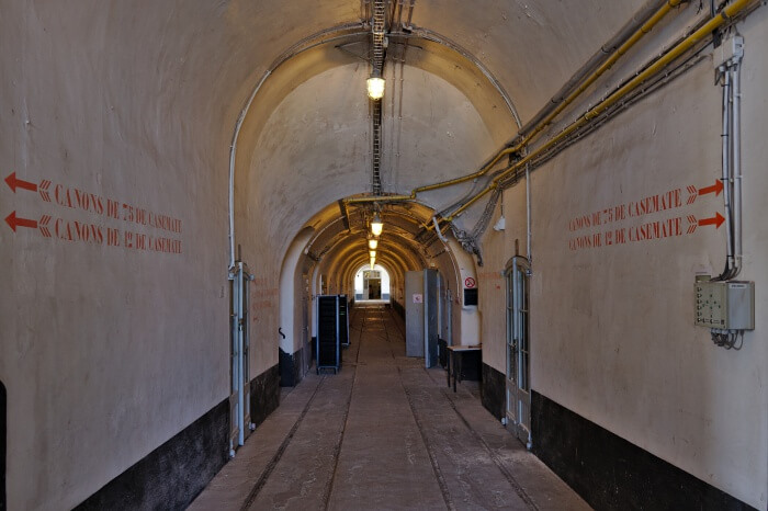 Main corridor of Fort Liezele (Puurs, Belgium)