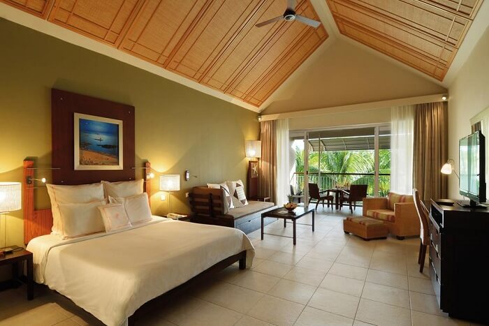 inside the room of the resort