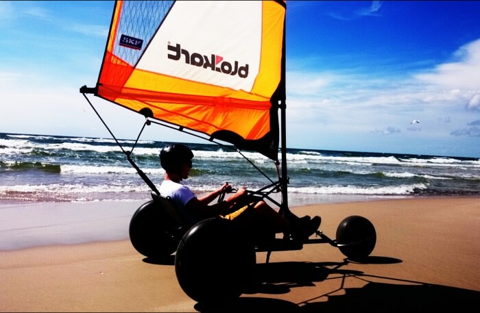 Wild Beach Single Handed Blokart Safari