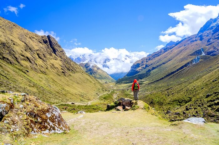 tourist in peru salkantay trek