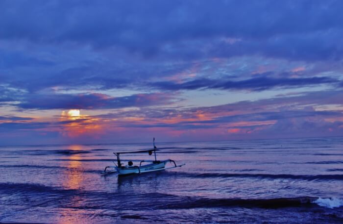 Sunset view at beach