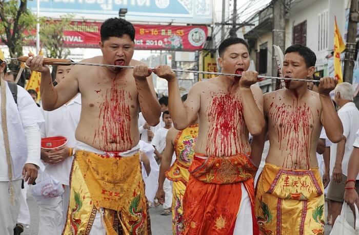 Blood on the body