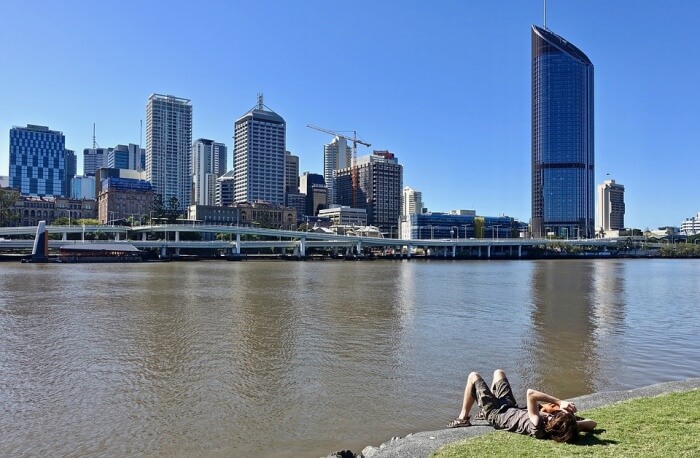 Queensland Stop By At The Brisbane River