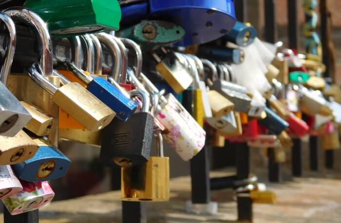 Bridge Padlock Love Symbol