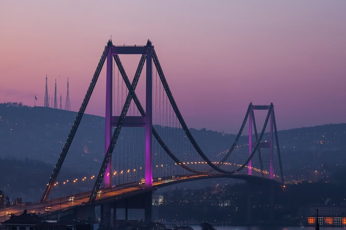 bridge in the evening
