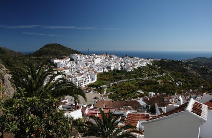 Spring Sol Spain Mediterranean Village Frigiliana