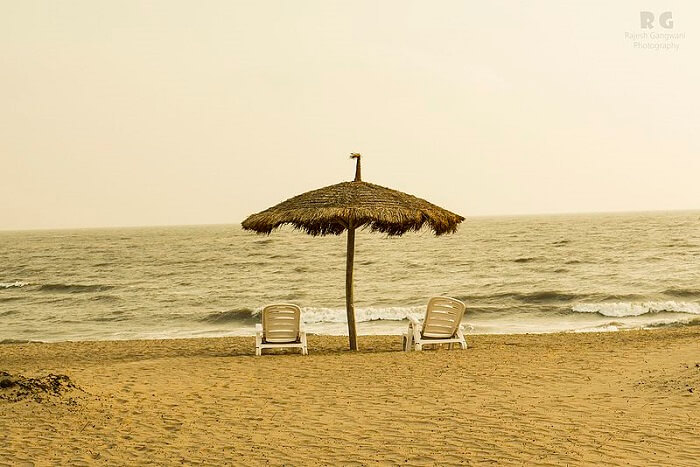two chairs at the beach