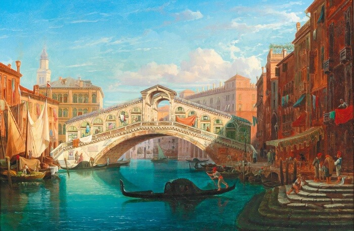 Rialto Bridge Painting