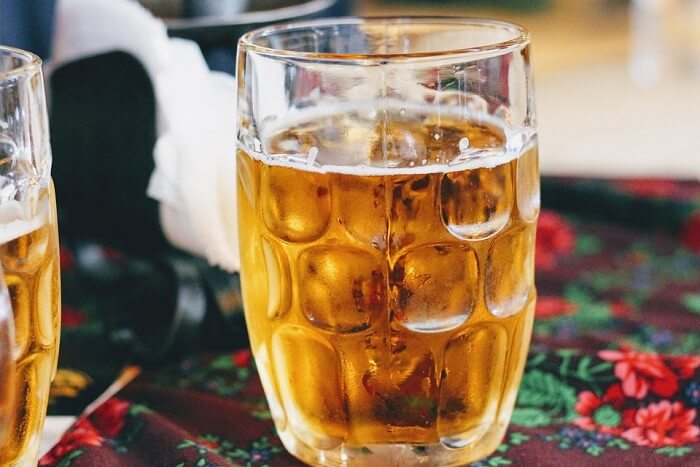 glass of beer in Austria